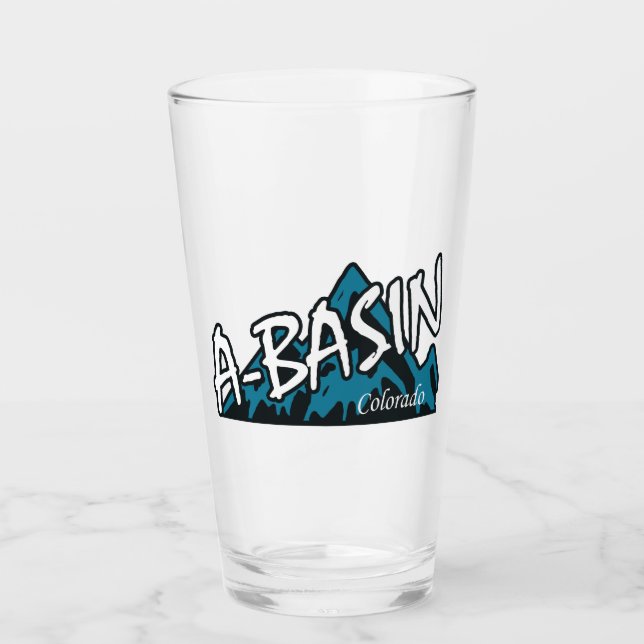 Arapahoe Basin Colorado Mountains Glass (Front)