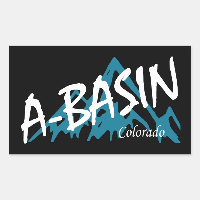 Arapahoe Basin Colorado Mountains Rectangular Sticker (Front)