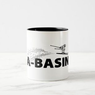 Arapahoe Basin Colorado Ski Jumper Two-Tone Coffee Mug