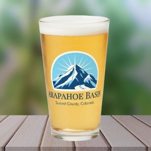 Arapahoe Basin Colorado ski resort souvenir Glass