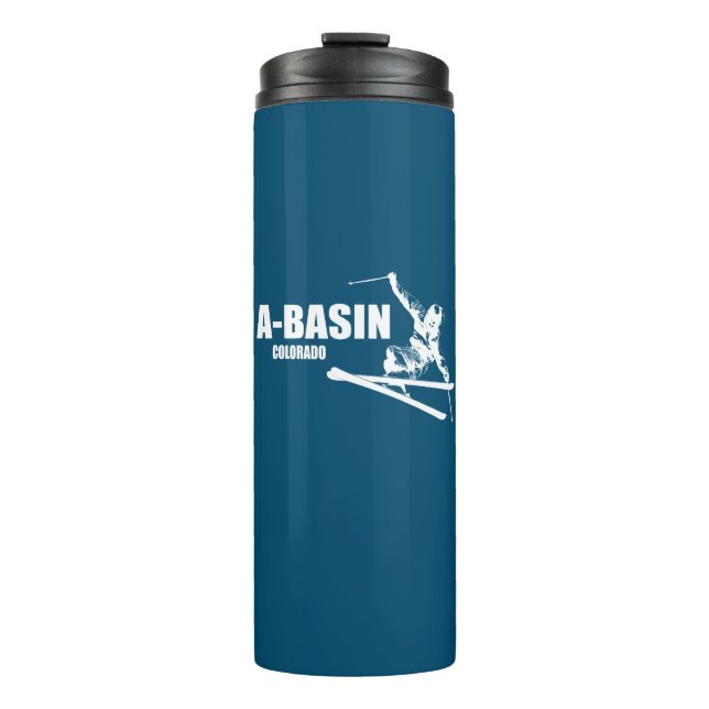Arapahoe Basin Colorado Skier Thermal Tumbler (Front)