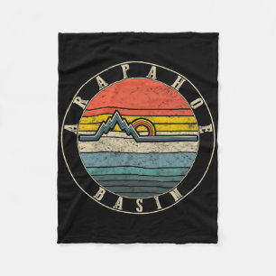 Arapahoe Basin Colorado Skiing Mountain Snowboardi Fleece Blanket