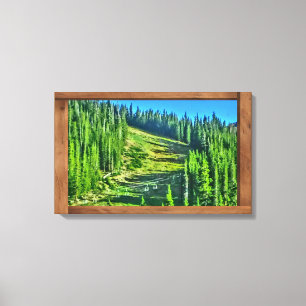 Arapahoe Basin Colorado summer ski canvas art