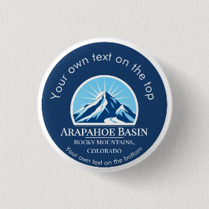 Arapahoe Basin Rocky Mountains Colorado ski  3 Cm Round Badge