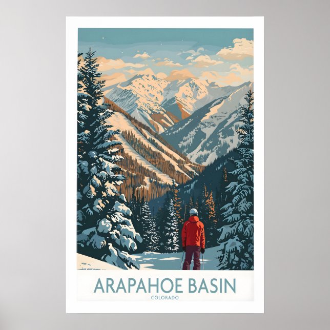 Arapahoe Basin Ski Poster 1 (Front)