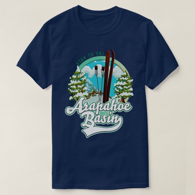 Arapahoe Basin Utah skiing T-Shirt (Design Front)