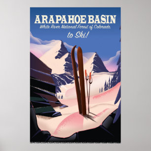Arapahoe Basin,White River National Forest Ski Poster