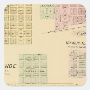 Arapahoe, Nebraska Square Sticker