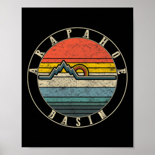 Arapahoe Sin Colorado Skiing Mountain Snowboarding Poster