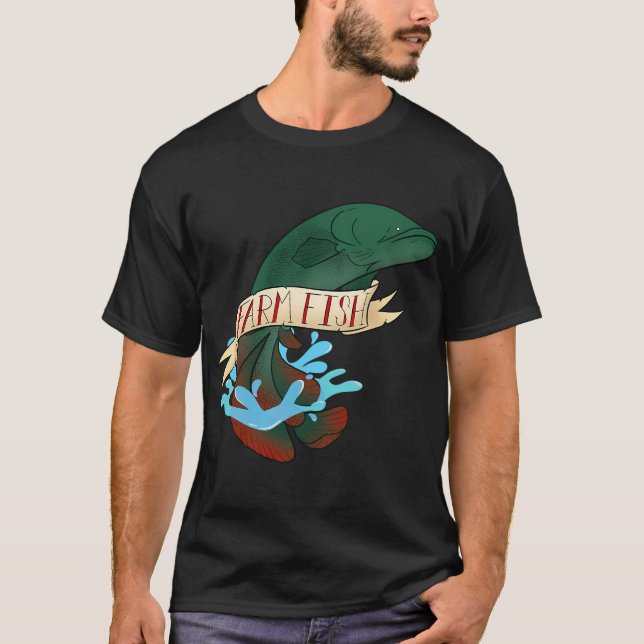 Arapaima Fish Farm Design T-Shirt (Front)