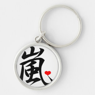 arashi kawaii heart key ring