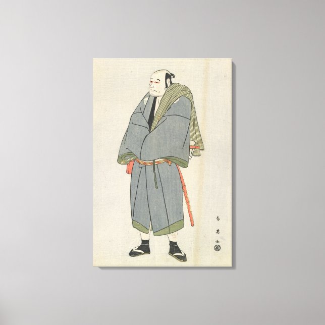 Arashi Ryu_zo as Heiemon, 1795 Canvas Print (Front)