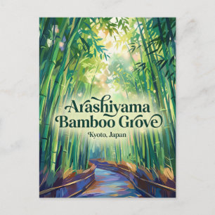 Arashiyama Bamboo Grove Japan Postcard