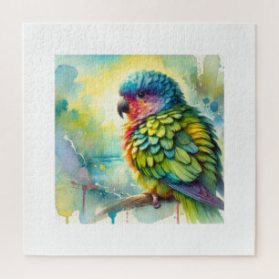 Aratinga Parakeet 151024AREF102 - Watercolor Jigsaw Puzzle