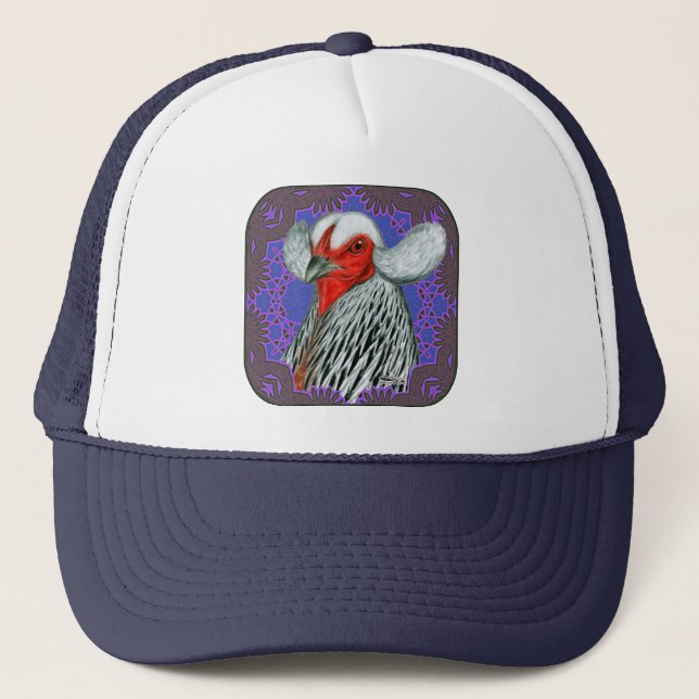 Araucana Head Framed Trucker Hat (Front)