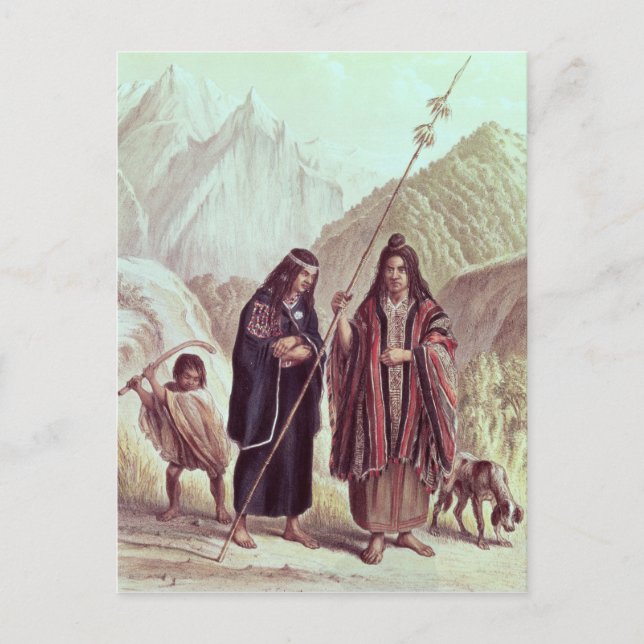 Araucanian Indians Postcard (Front)