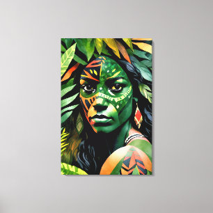 “Arayúna” Jungle Canvas - Women In Amazonia Print