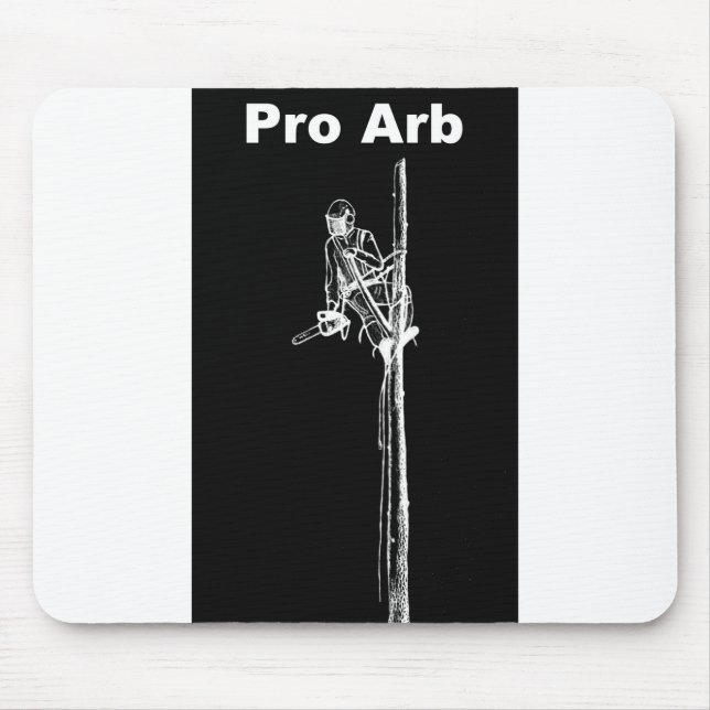Arb Art Arborist Tree Surgeon Chainsaw  Landscape Mouse Pad (Front)