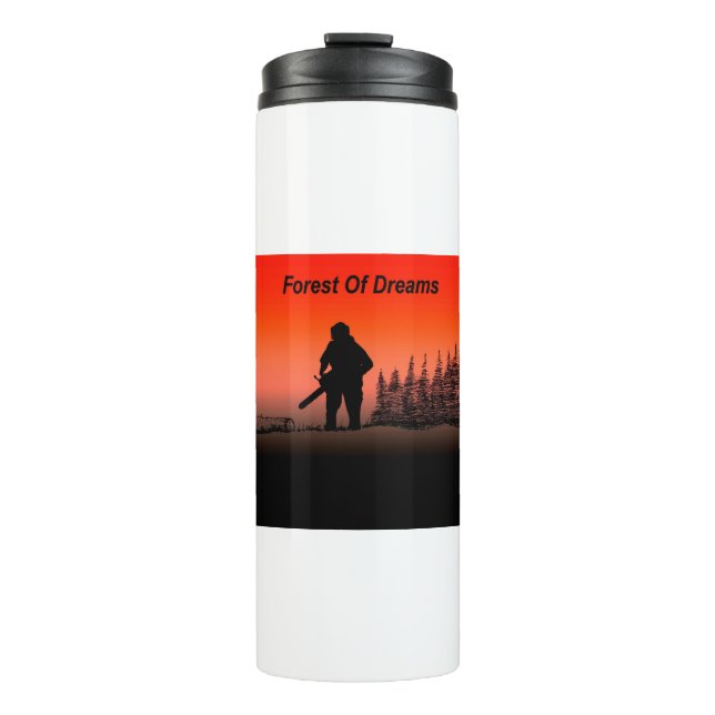 Arb Art Arborist Tree Surgeon Chainsaw  Landscape Thermal Tumbler (Front)