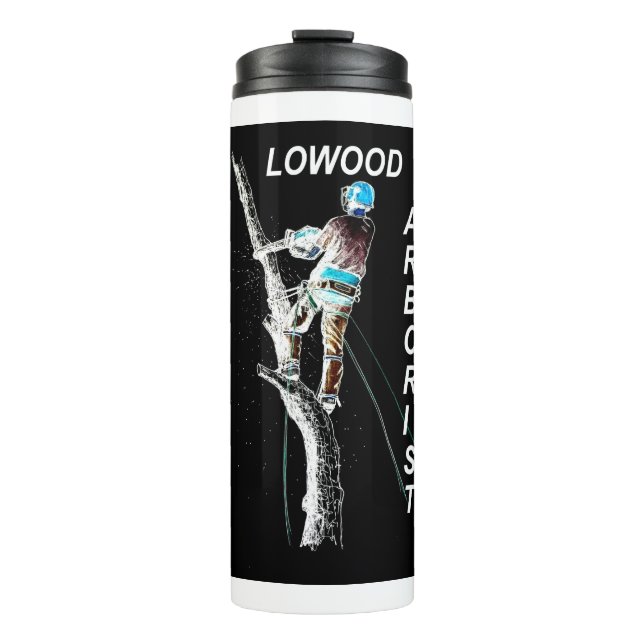 Arb Art Arborist Tree Surgeon Chainsaw  Landscape Thermal Tumbler (Front)