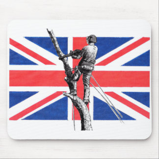 Arb Art Arborist Tree Surgeon Chainsaw Mouse Pad