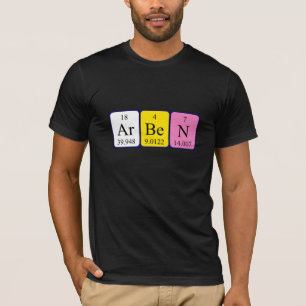 Arbën periodic table name shirt