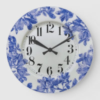 Arbor Blue Plate Acryllic Wall Clock