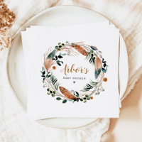 ARBOR Bohemian Feather Greenery Wreath Boho