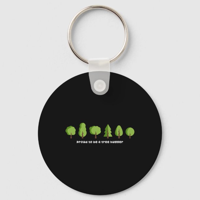 Arbor Day Environmental Science Earth Day Nature T Key Ring (Front)