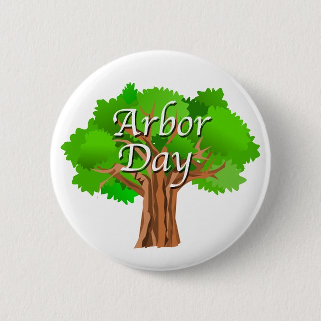 Arbor Day Holiday 6 Cm Round Badge (Front)