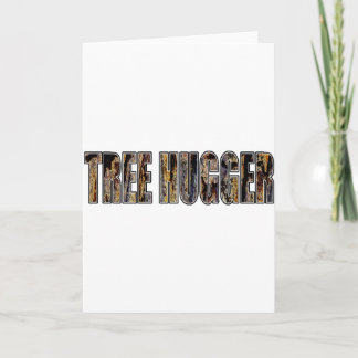 Arbor Day Tree Hugger Mens T Shirt  Card