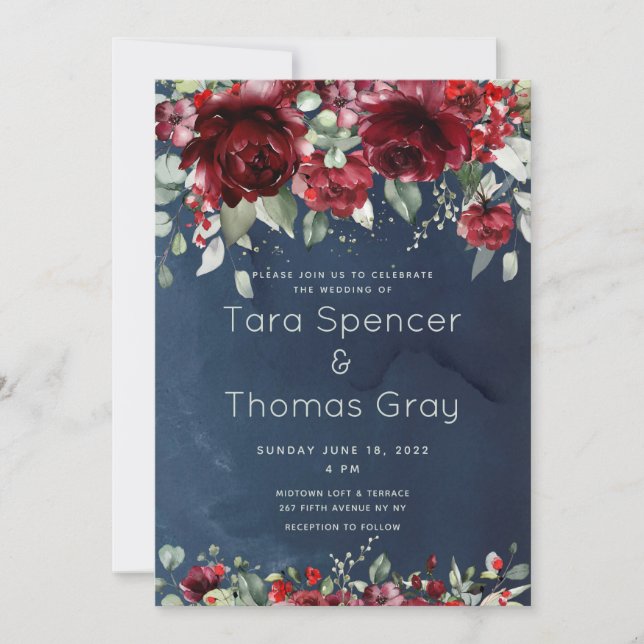 Arbor Of Roses Wedding Invitation Suite (Front)