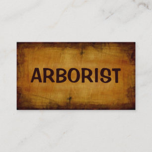 Arborist Antique Business Card