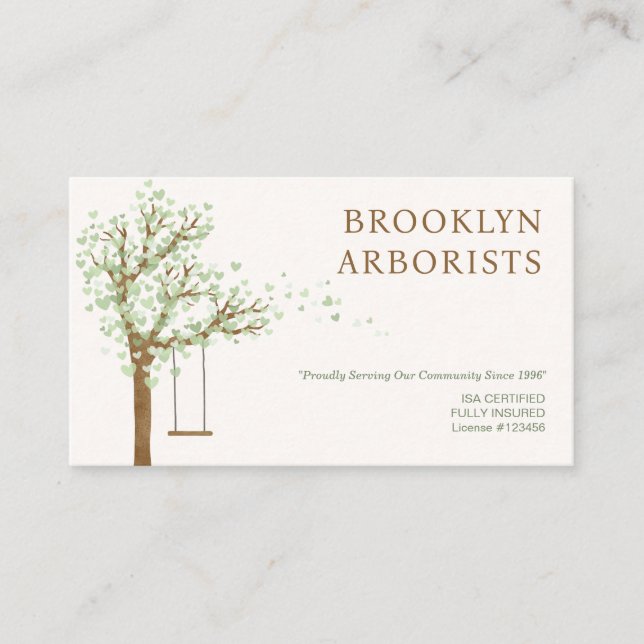 Arborist Business Card (Front)