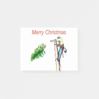 Arborist chainsaw tree surgeon Gift Christmas Post-it Notes