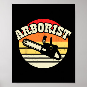 Arborist Lumberjack Tree Climber Cutter Trimmer Tr Poster
