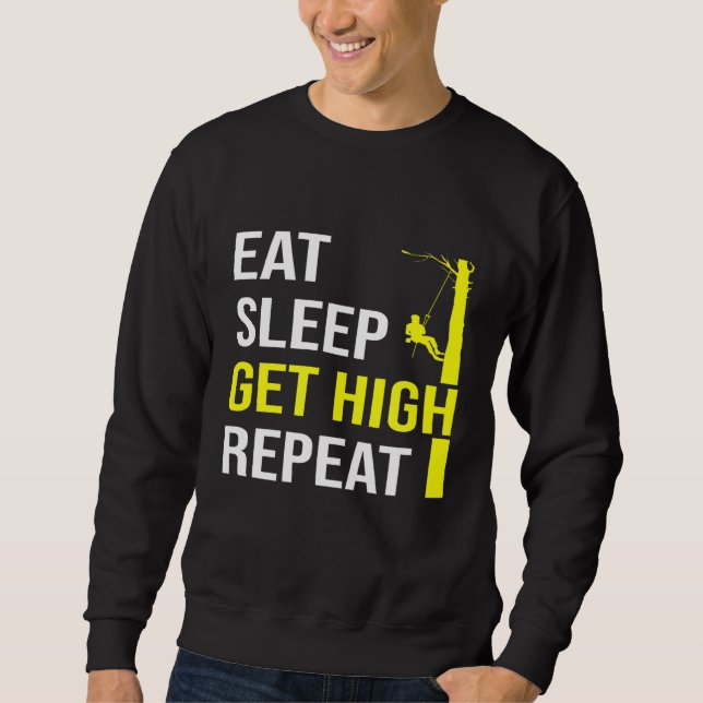 Arborist Lumberjack Tree Cutter Sweatshirt (Front)