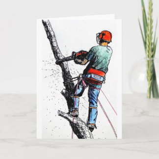 Arborist Tree Surgeon Card