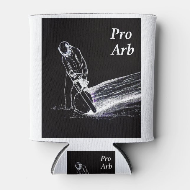 Arborist Tree Surgeon Chainsaw Can Cooler (Front)