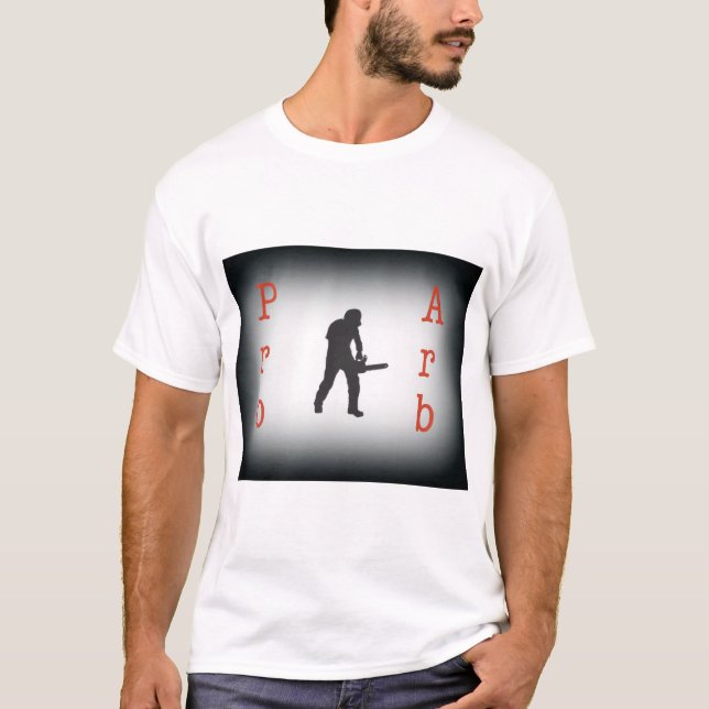 Arborist Tree Surgeon Chainsaw present. T-Shirt (Front)
