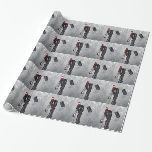 Arborist tree surgeon christmas card wrapping paper