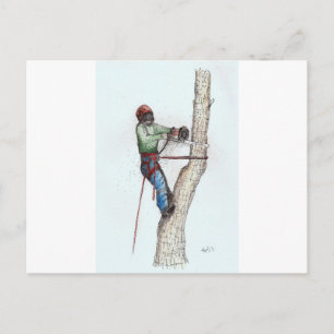 Arborist Tree Surgeon Postcard