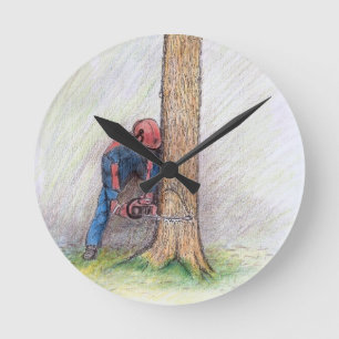 Arborist Tree Surgeon Round Clock