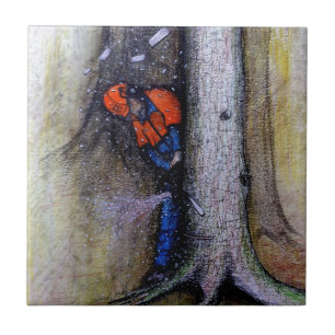 Arborist tree surgeon stihl husqvarna tile