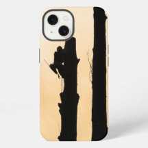 Arborist/ Tree Trimmer : Silhouetted Minimalist