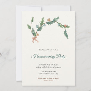 Arborvitae Tree of Life Housewarming Invitation