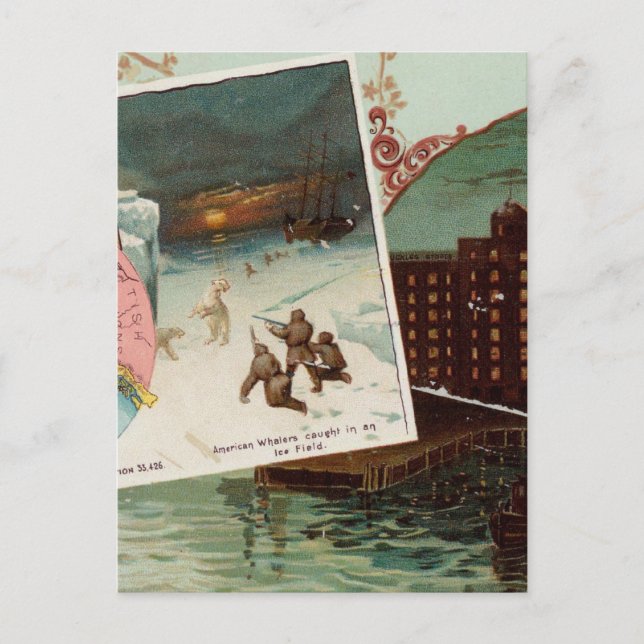 Arbuckles' illustrated atlas postcard (Front)