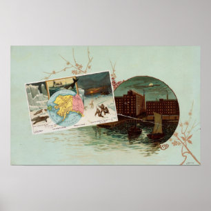 Arbuckles' illustrated atlas poster