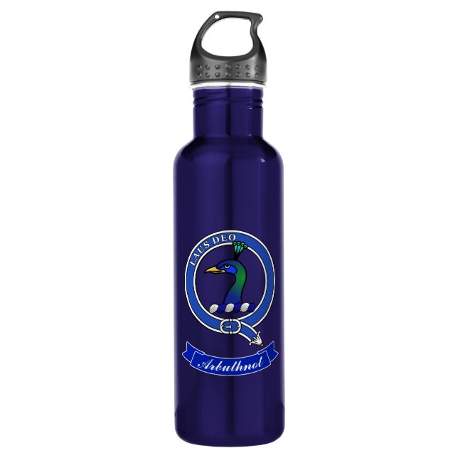Arbuthnot Clan Badge Personalised 710 Ml Water Bottle (Front)