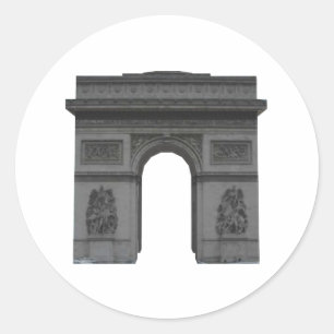 Arc de Triomphe: 3D Model: Classic Round Sticker